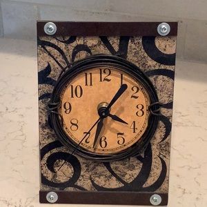 Old World Design Tabletop Clock, Made in USA